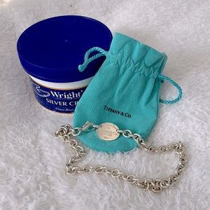 Tiffany & Co. - Return to Tiffany Oval Tag Chain Necklace 14”